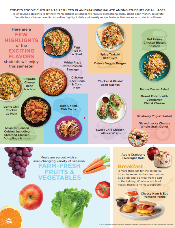Fall Menu B Fall Menu B